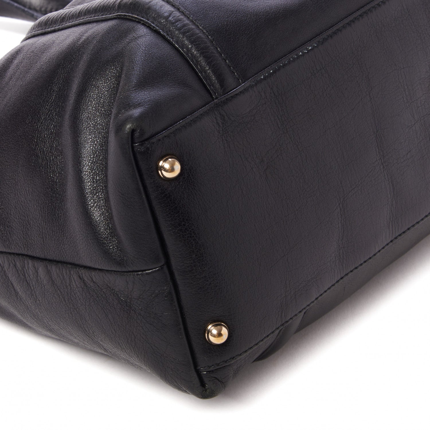 Gucci Calfskin Medium Britt Tote Black 6 of 9