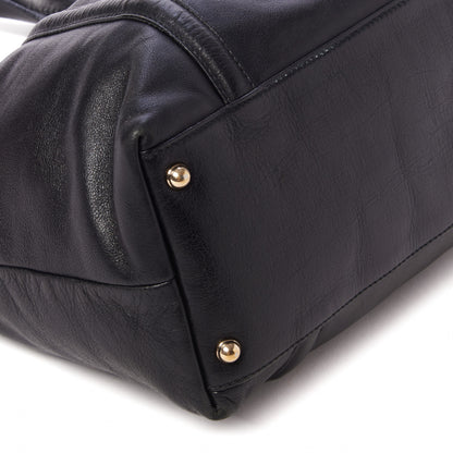Gucci Calfskin Medium Britt Tote Black 6 of 9
