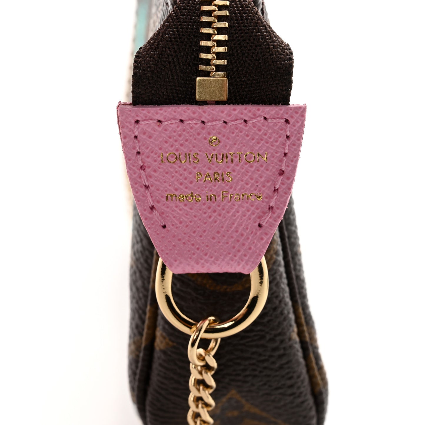 Monogram 2022 Christmas Animation Paris Mini Pochette Accessories Pink