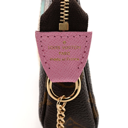 Louis Vuitton Monogram 2022 Christmas Animation Paris Mini Pochette Accessories Pink 6 of 8