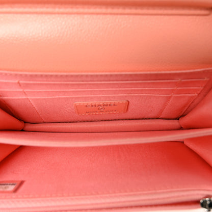 Chanel Caviar Quilted Mini Wallet On Chain WOC Coral 5 of 11