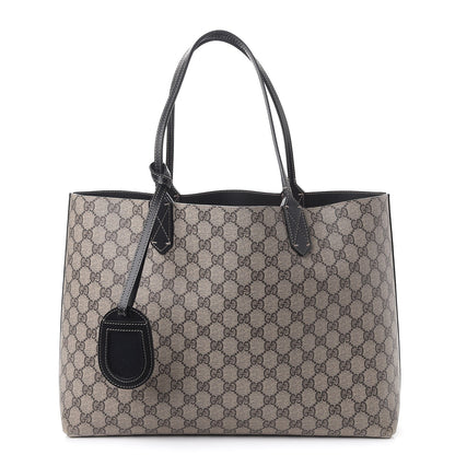 Gucci Calfskin GG Supreme Monogram Medium Reversible Tote Black 1 of 11