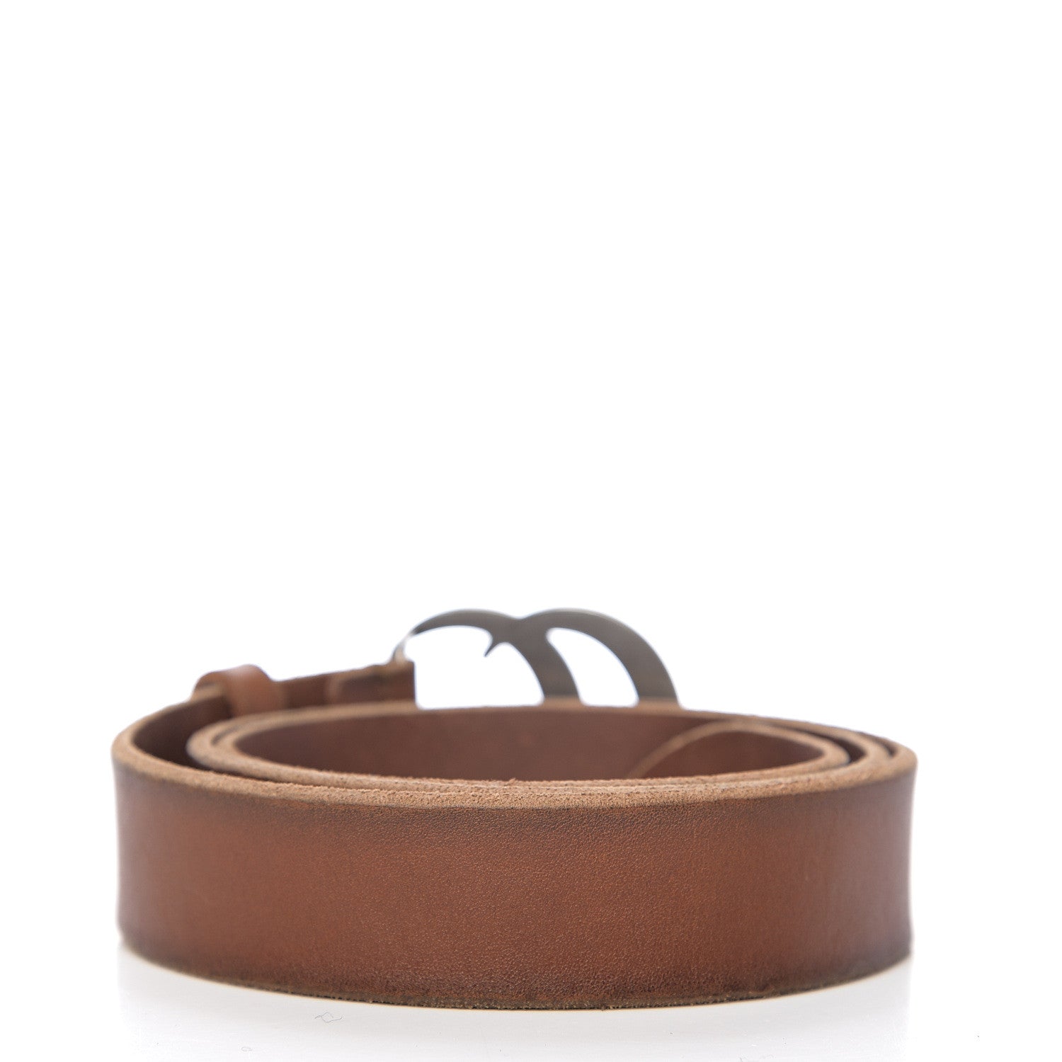 Gucci Cuoio Toscano Nickel Double Double G 30mm Belt 85 34 Cuir 2 of 6