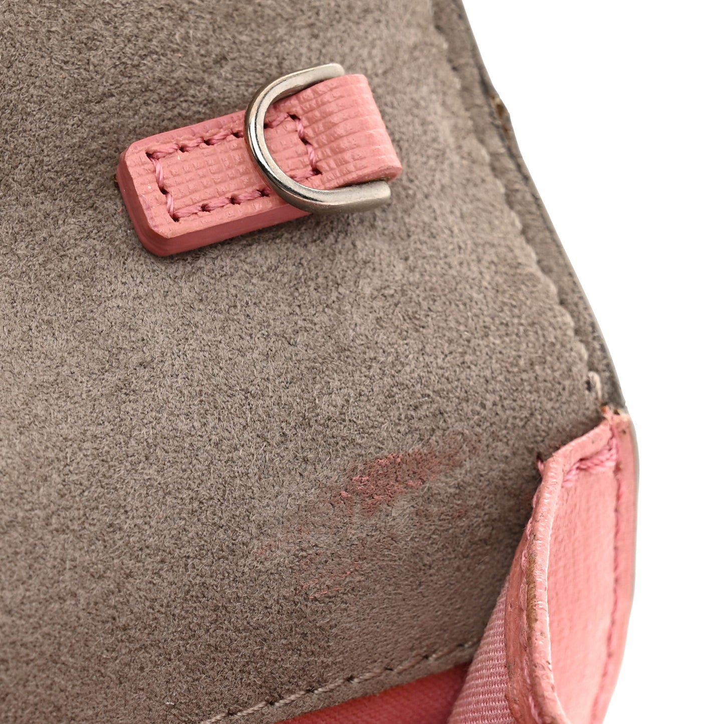Vitello Elite Crystal Eye Monster Tube Wallet on Chain Grigio Polvere Ribes Multicolor