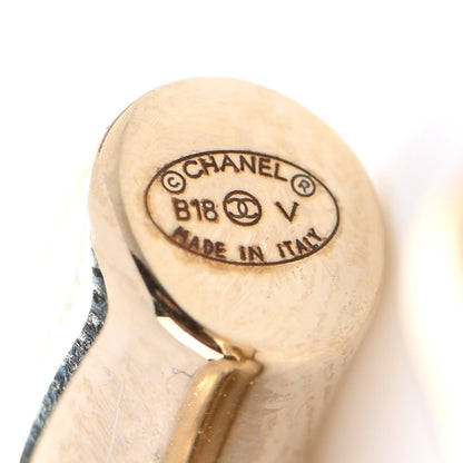 Chanel Metal Large CC Earrings Light Gold 4 of 5