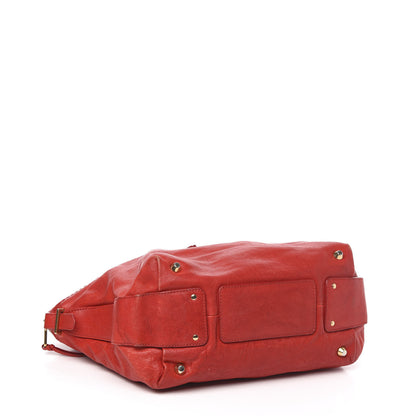 Chloe Lambskin Large Angie Shoulder Bag Red 4 of 12