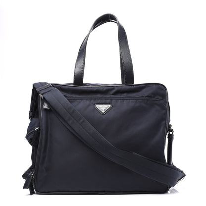 Prada Tessuto Nylon Vela Diaper Bag Navy 1 of 12