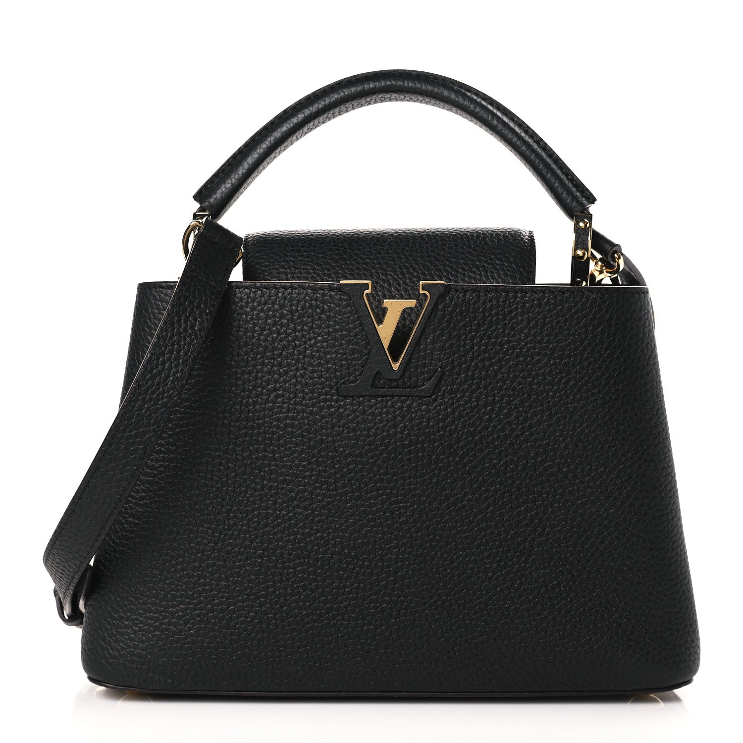 Louis Vuitton Taurillon Capucines BB Black 1 of 8
