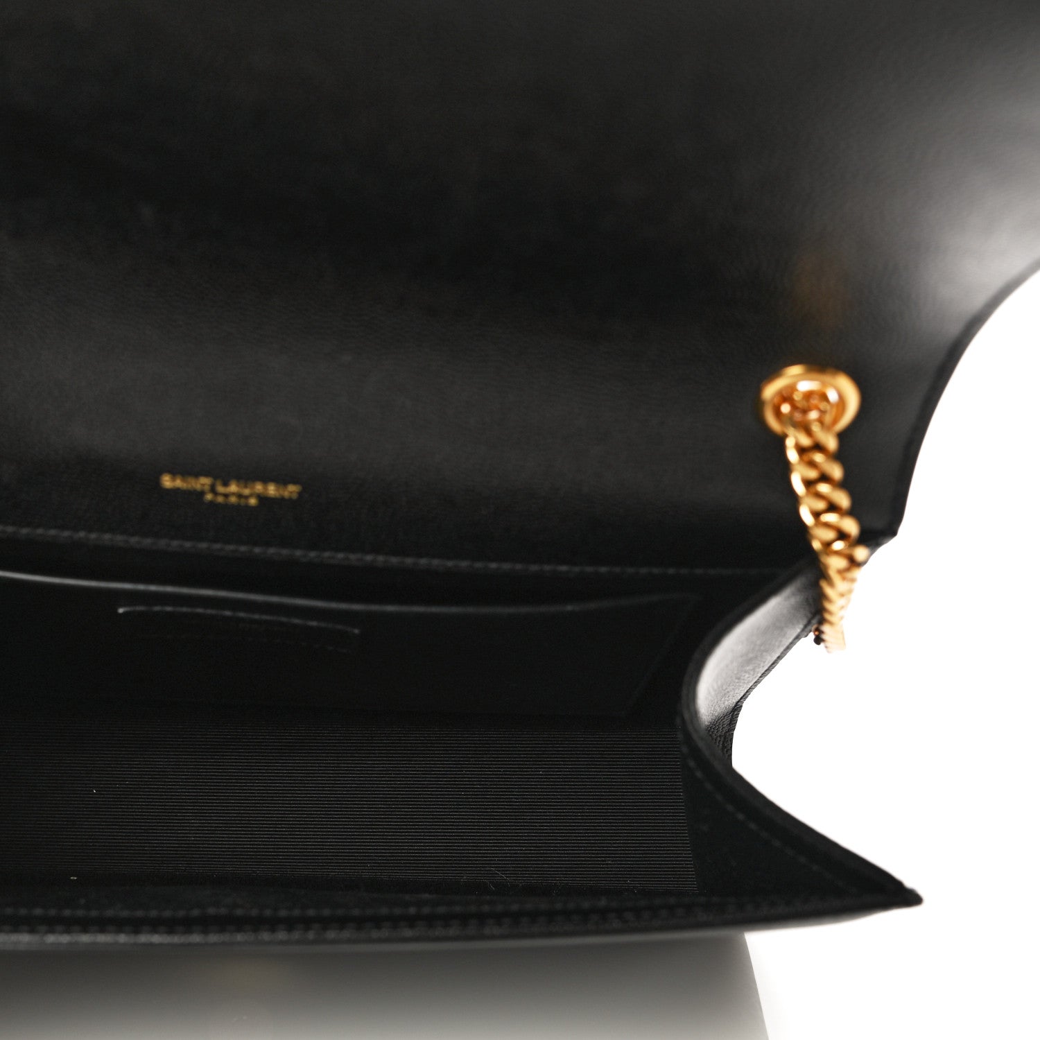 Saint Laurent Grain De Poudre Small Monogram Kate Satchel Black 4 of 10