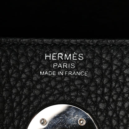 Hermes Taurillon Clemence Lindy 26 Black 6 of 12