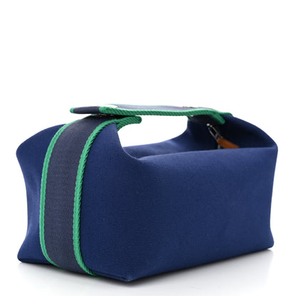 Hermes Canvas Small Bride-A-Brac Pouch Marine 3 of 12