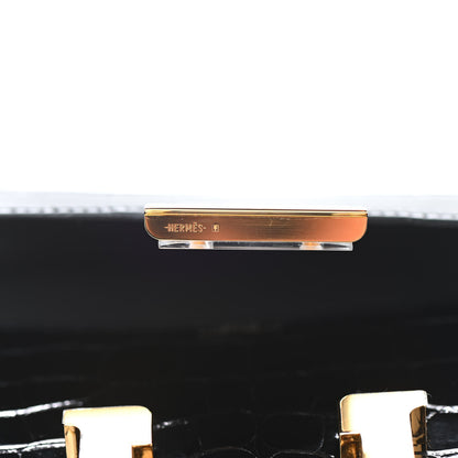 Hermes Shiny Alligator Constance 18 Black 10 of 18