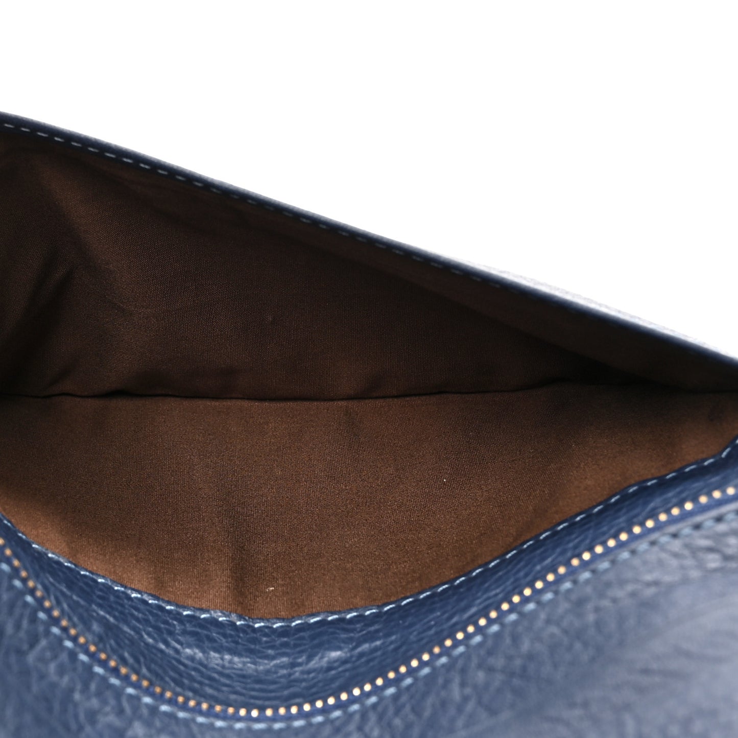 Grained Calfskin Marcie Long Zip Around Wallet Dark Blue