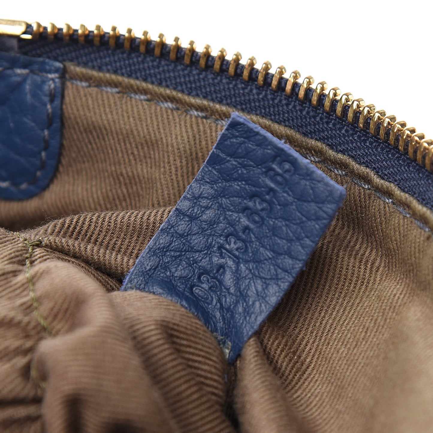 Calfskin Baby Marcie Satchel Royal Navy