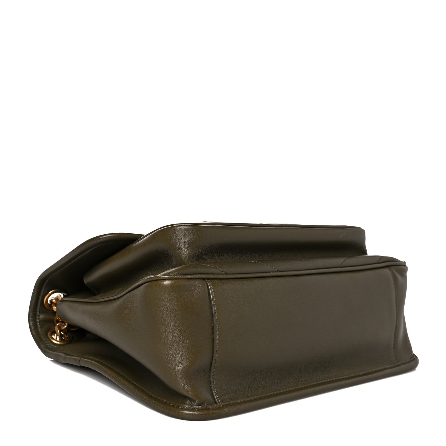 Lambskin Matelasse Monogram Medium Niki Chain Satchel Seaweed