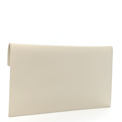 Saint Laurent Smooth Shiny Calfskin Uptown Pouch Crema Soft 3 of 7