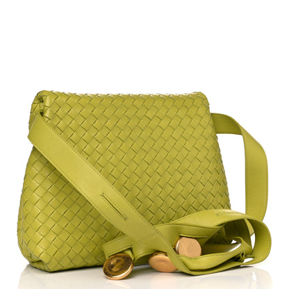 Bottega Veneta Nappa Intrecciato The Fold Crossbody Kiwi 2 of 9