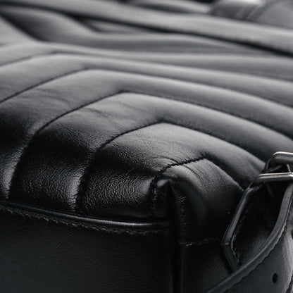 Saint Laurent Calfskin Y Quilted Monogram Small Loulou Backpack Black 9 of 9
