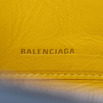 Balenciaga Shiny Day Calfskin Logo M Triangle Pouch Grey Blue White 6 of 7