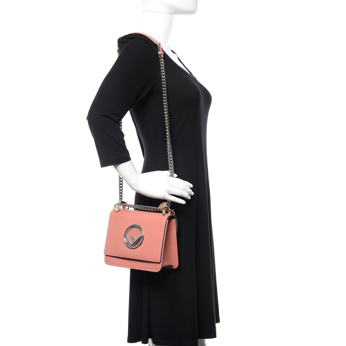 Vitello Century Opaco F is Fendi Small Kan I Shoulder Bag Macaron