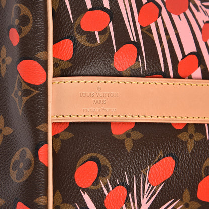 Louis Vuitton Monogram Jungle Dots Keepall Bandouliere 50 Sugar Pink Poppy 16 of 16
