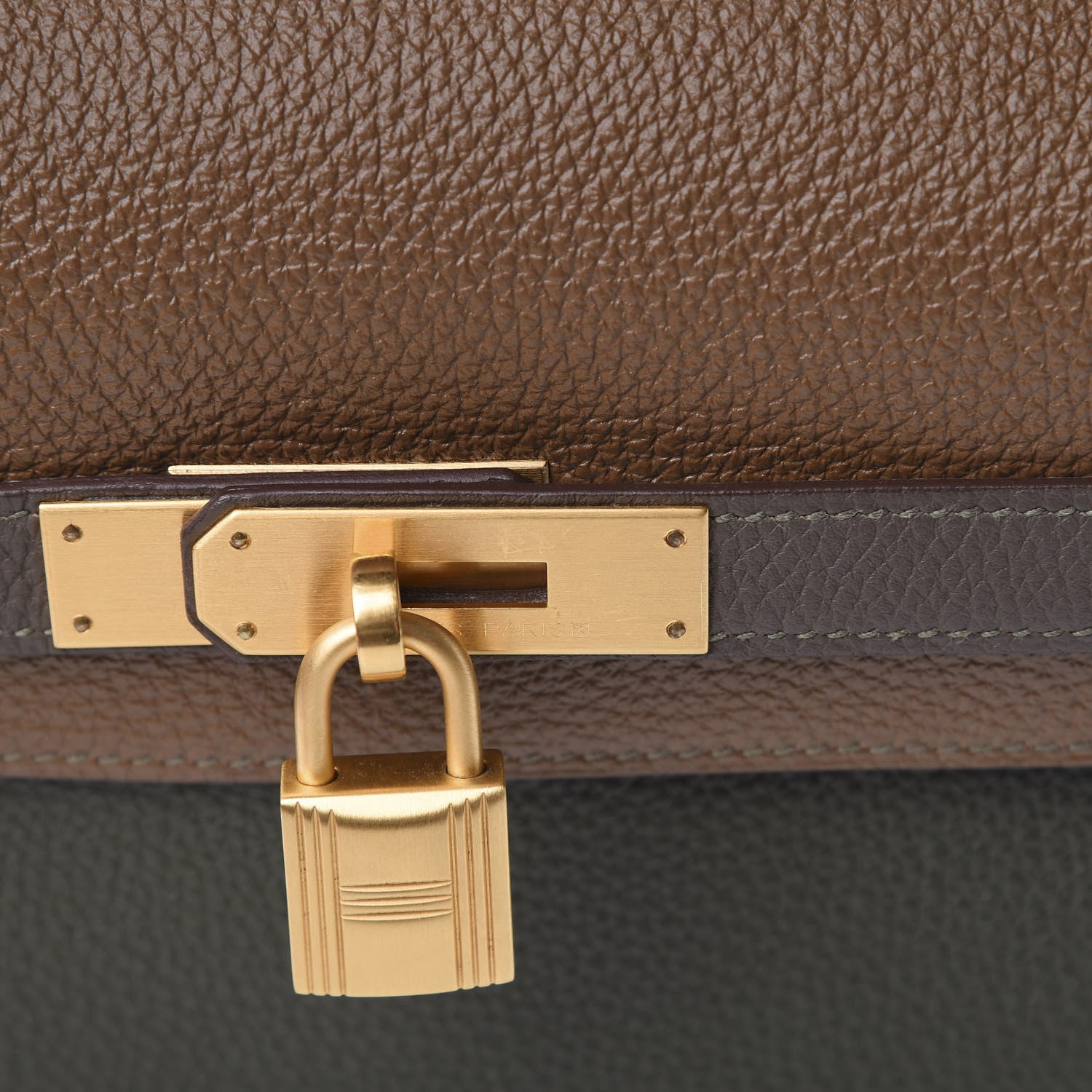Hermes Togo Horseshoe Kelly Retourne 35 Vert Olive Eucalyptus Origan 11 of 11