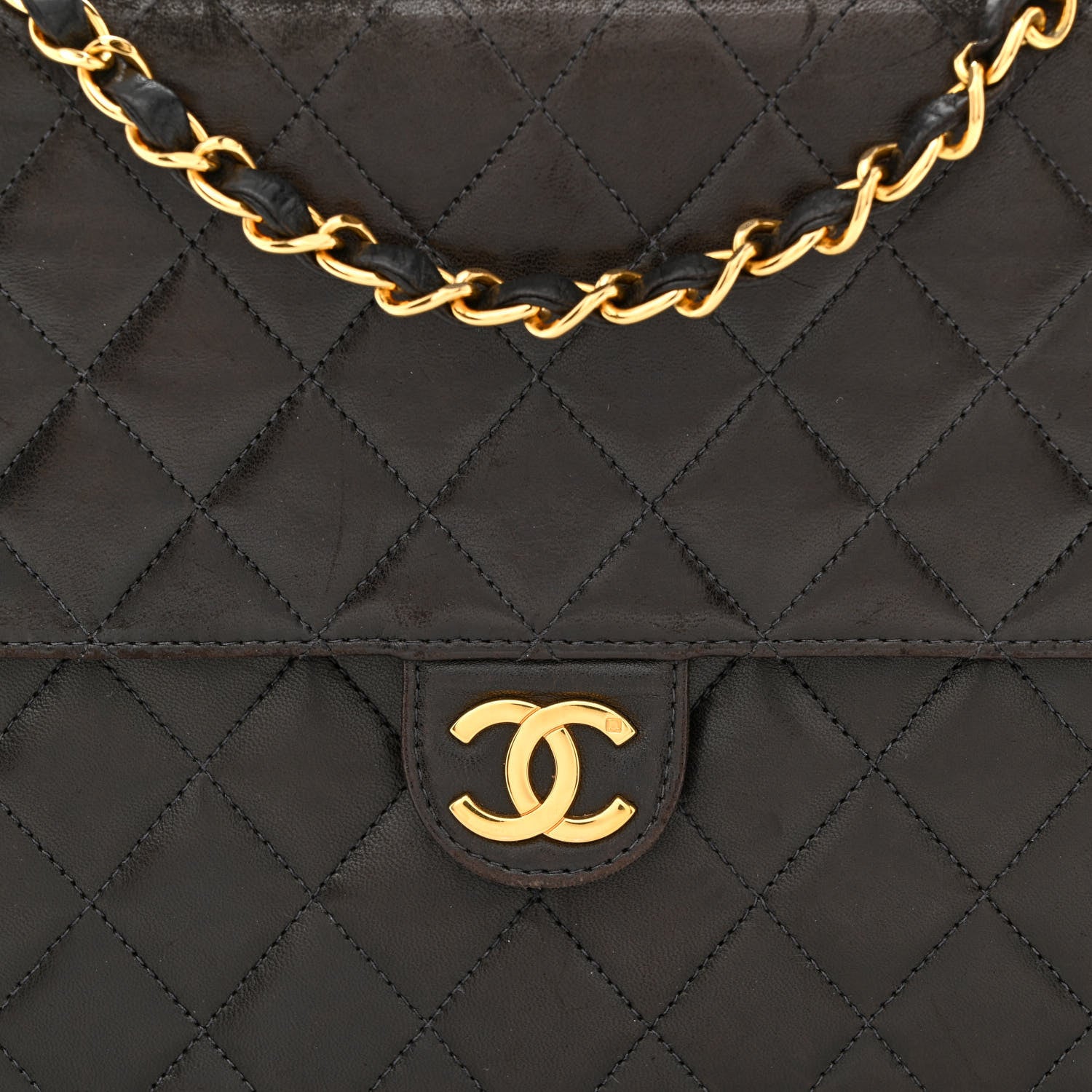 Chanel Lambskin Quilted Medium Single Flap Brown 8 of 11