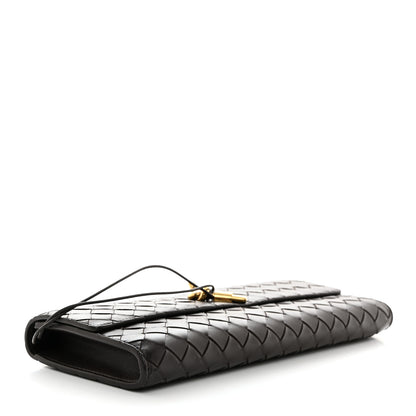 Bottega Veneta Nappa Intrecciato Long Andiamo Top Handle Clutch Fondant 4 of 7