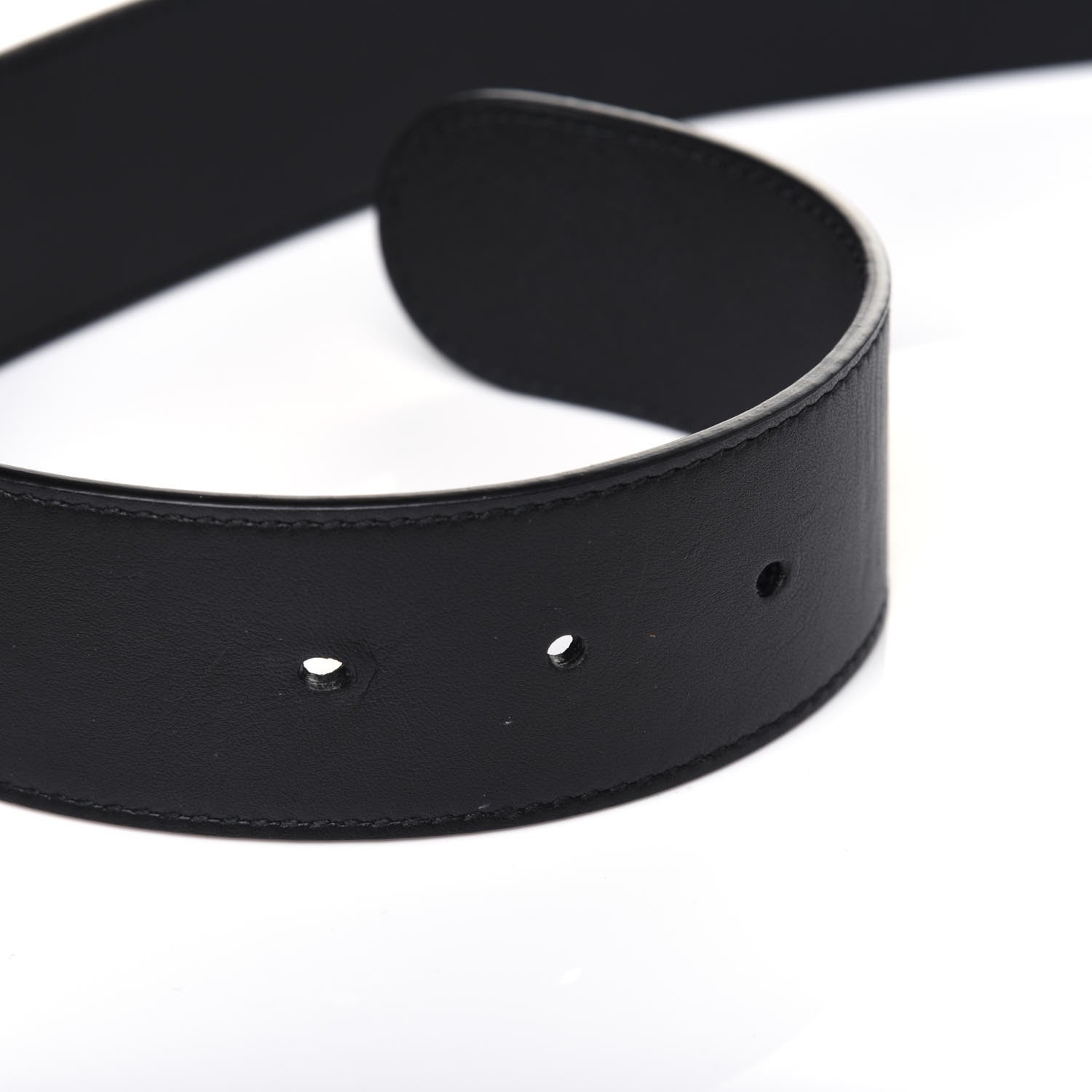 Gucci Moon Calfskin Torchon Double G 40mm Belt 80 32 Black 8 of 8