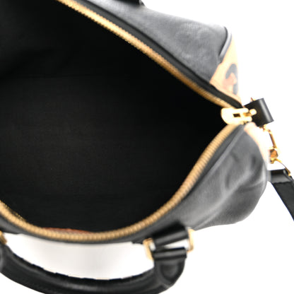 Louis Vuitton Empreinte Monogram Giant Wild At Heart Speedy Bandouliere 25 Black 5 of 9