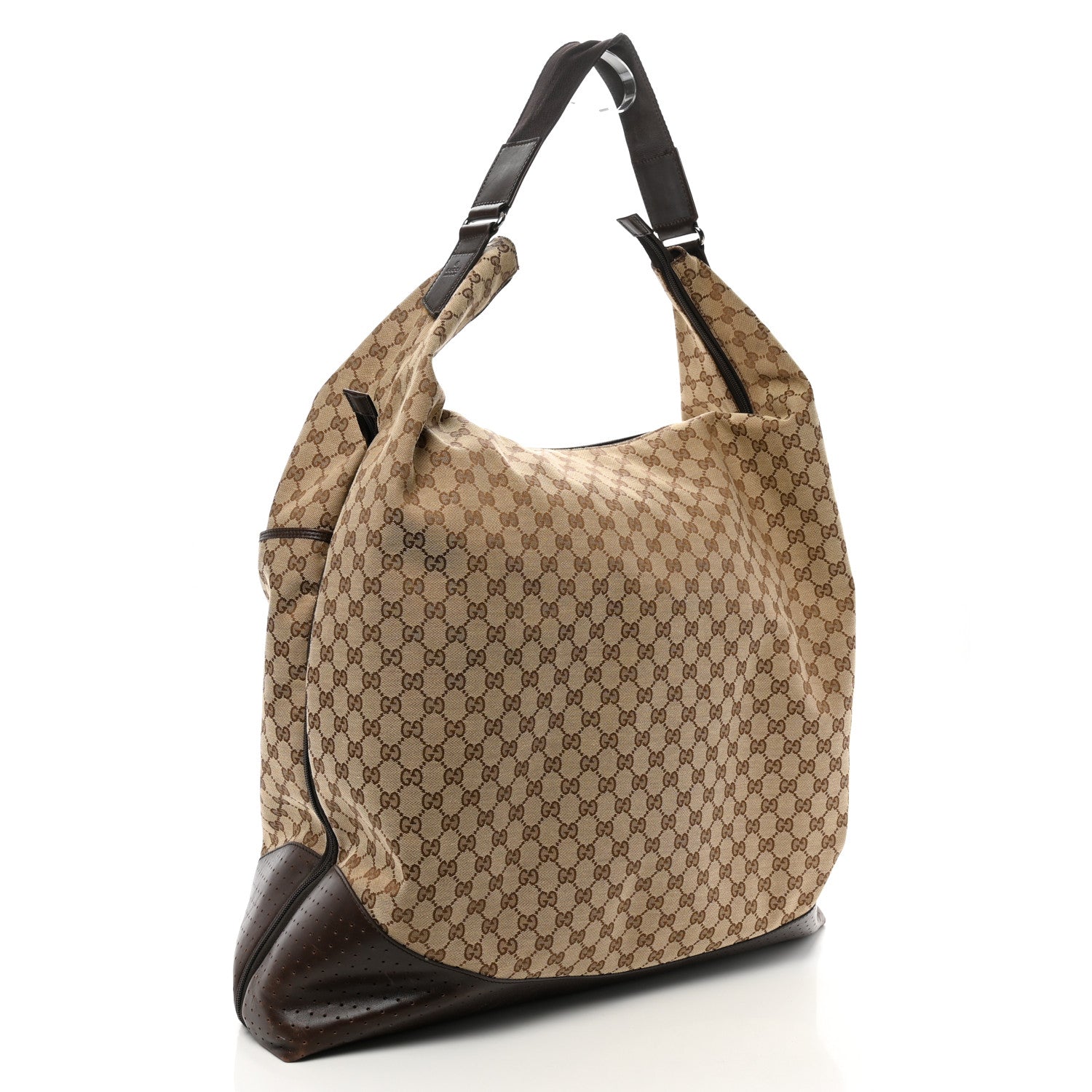 Gucci Monogram GG Large Garment Hobo Dark Brown 2 of 15