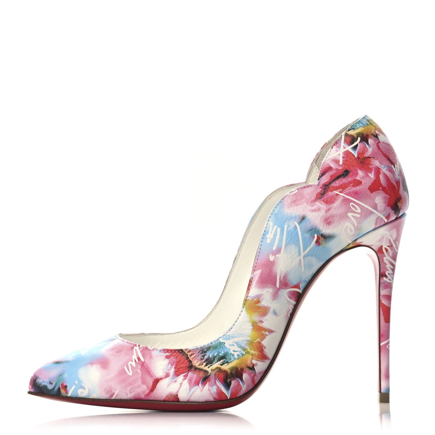Calfskin Hot Chick 100 Pumps 35.5 White Multicolor