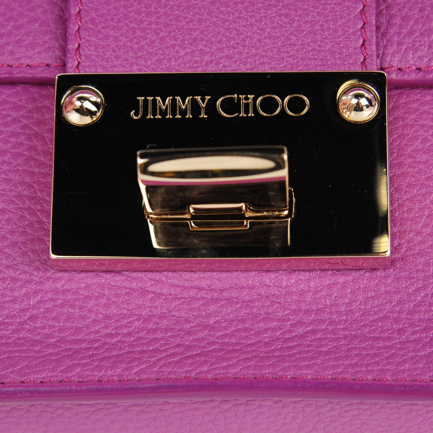Pebbled Calfskin Rebel Crossbody Bag Purple