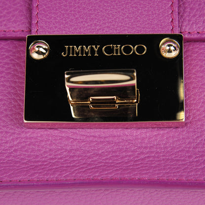Jimmy Choo Pebbled Calfskin Rebel Crossbody Bag Purple 8 of 8
