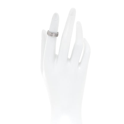 Cartier 18K White Gold 5.5mm LOVE Ring 46 3.75 4 of 8