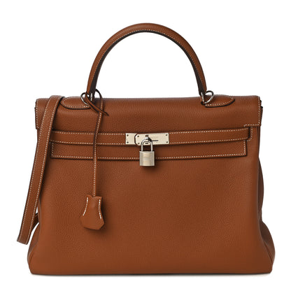 Hermes Togo Kelly Retourne 35 Gold 1 of 18