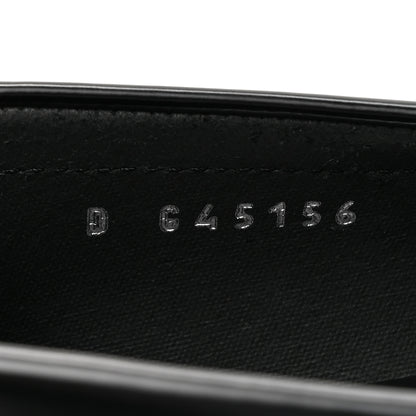 Chanel Calfskin Metal CC Loafers 37.5 Black 9 of 9