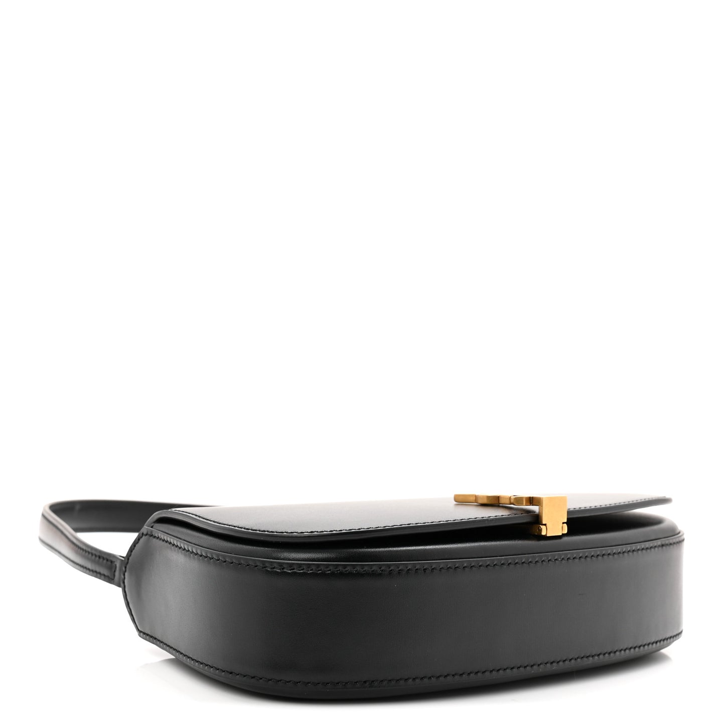 Box Calfskin Mini Voltaire Shoulder Bag Black
