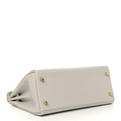 Hermes Evercolor Kelly Retourne 28 Gris Perle 3 of 10