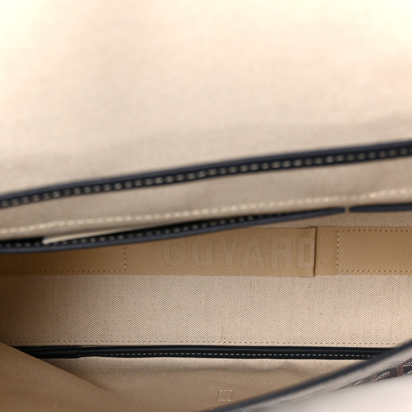 Goyardine Capetien Messenger Bag Navy