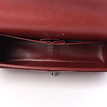 Chanel Caviar Quilted Jumbo Double Flap Dark Red 9 of 10