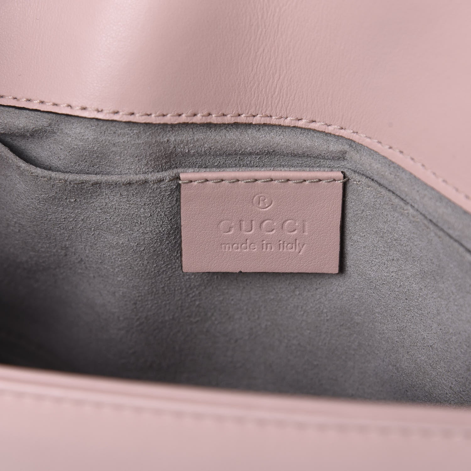 Gucci Calfskin Matelasse Mini GG Marmont Shoulder Bag Perfect Pink 8 of 11