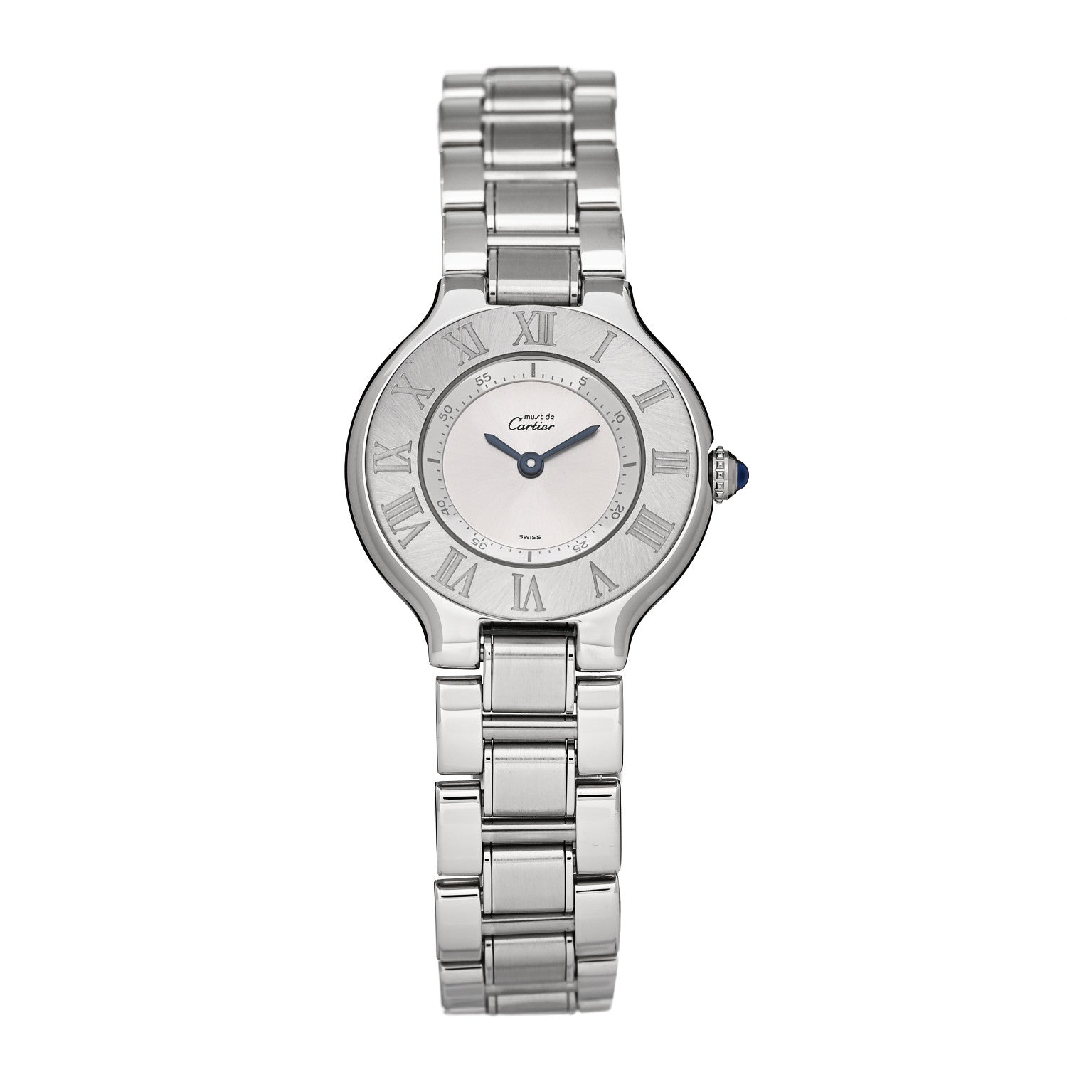 Cartier Stainless Steel 28mm Must De 21 Quartz Watch 1 of 4