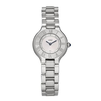Cartier Stainless Steel 28mm Must De 21 Quartz Watch 1 of 4