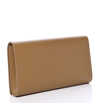 Saint Laurent Calfskin Monogram Large Belle De Jour Clutch Beige 2 of 6