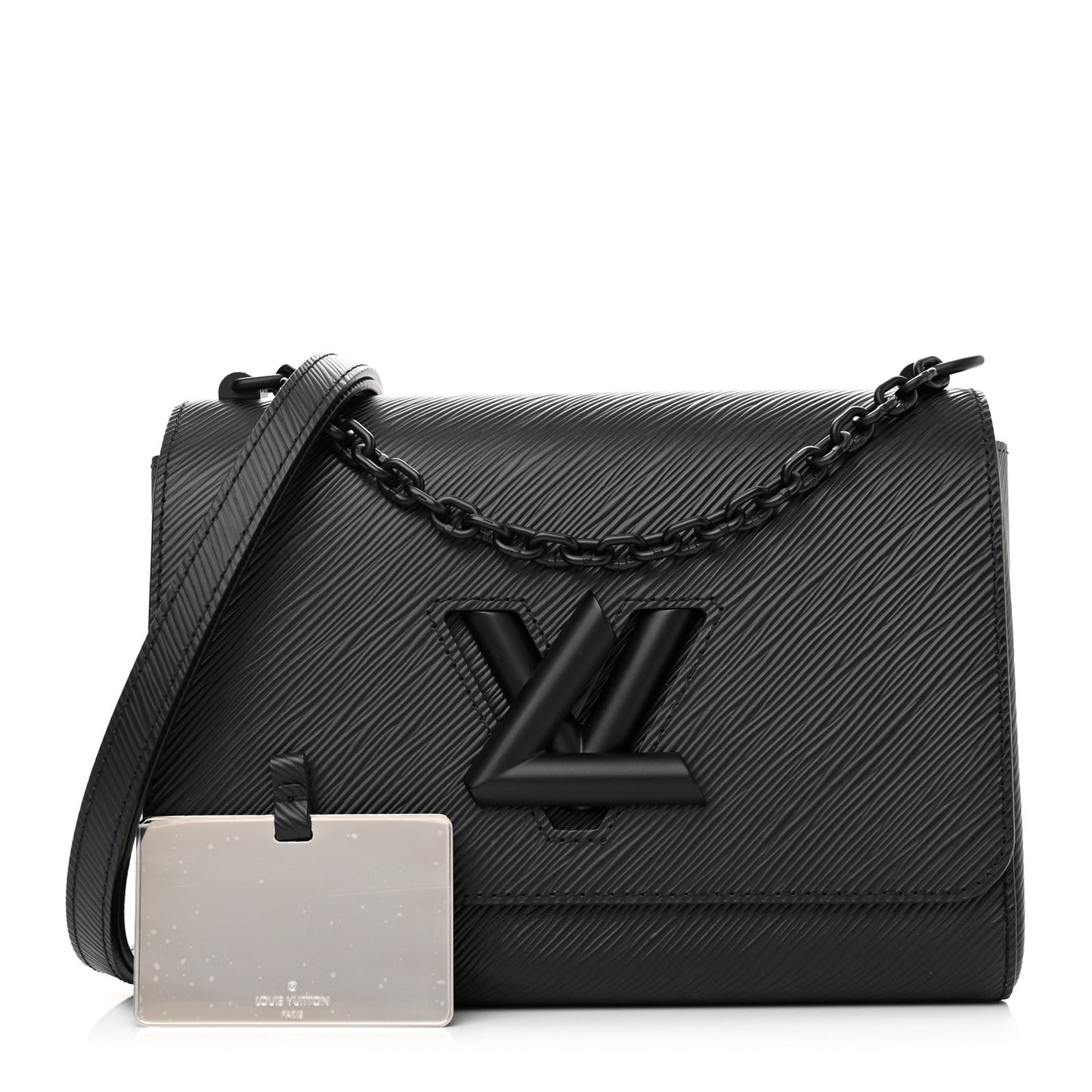 Epi Twist Shoulder Bag MM Matte Black