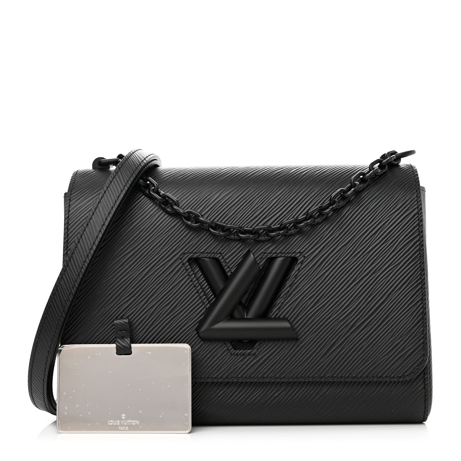 Louis Vuitton Epi Twist Shoulder Bag MM Matte Black 1 of 12