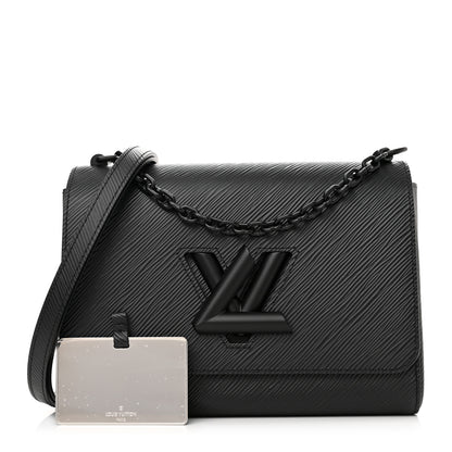 Louis Vuitton Epi Twist Shoulder Bag MM Matte Black 1 of 12