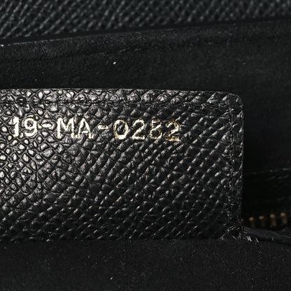 Christian Dior Grained Calfskin Saddle Bag With Strap Black 7 of 10