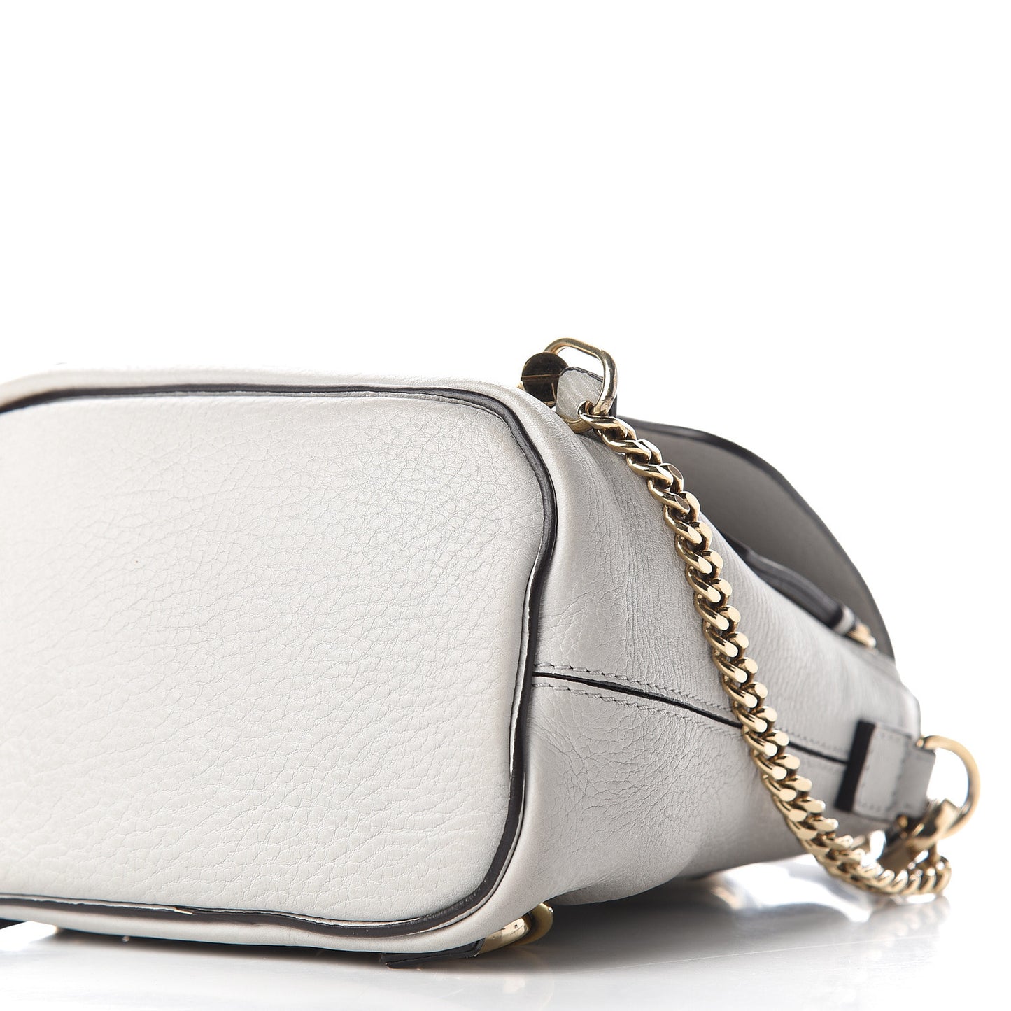 Suede Calfskin Mini Faye Backpack Airy Grey